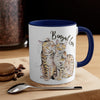 Bengal Cats Love Watercolor Art Accent Coffee Mug 11Oz