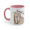 Bengal Cats Love Watercolor Art Accent Coffee Mug 11Oz