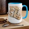 Bengal Napping Watercolor Art Two-Tone Coffee Mugs 15Oz Mug