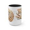 Bengal Napping Watercolor Art Two-Tone Coffee Mugs 15Oz Mug