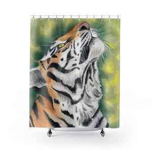 Bengal Tiger Ink Watercolor Shower Curtain 71 X 74 Home Decor