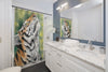 Bengal Tiger Ink Watercolor Shower Curtain Home Decor
