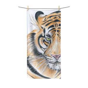 Bengal Tiger Cattitude Polycotton Towel 30X60 Home Decor