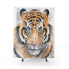 Bengal Tiger Watercolor Ink Art Shower Curtain 71X74 Home Decor