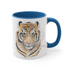 Bengal Tiger Watercolor On White Art Accent Coffee Mug 11Oz