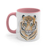 Bengal Tiger Watercolor On White Art Accent Coffee Mug 11Oz