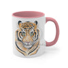 Bengal Tiger Watercolor On White Art Accent Coffee Mug 11Oz