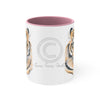 Bengal Tiger Watercolor On White Art Accent Coffee Mug 11Oz Pink /