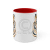 Bengal Tiger Watercolor On White Art Accent Coffee Mug 11Oz Red /