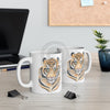 Bengal Tiger Yellow Eyes Ink Art Mug 11Oz