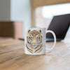 Bengal Tiger Yellow Eyes Ink Art Mug 11Oz