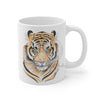 Bengal Tiger Yellow Eyes Ink Art Mug 11Oz