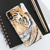 Bengal Tiger Yellow Eyes Ink White Case Mate Tough Phone Cases