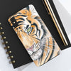 Bengal Tiger Yellow Eyes Ink White Case Mate Tough Phone Cases