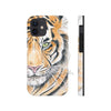 Bengal Tiger Yellow Eyes Ink White Case Mate Tough Phone Cases Iphone 12 Mini