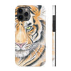Bengal Tiger Yellow Eyes Ink White Case Mate Tough Phone Cases Iphone 12 Pro Max