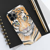 Bengal Tiger Yellow Eyes Ink White Ii Case Mate Tough Phone Cases