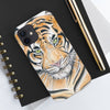 Bengal Tiger Yellow Eyes Ink White Ii Case Mate Tough Phone Cases