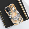 Bengal Tiger Yellow Eyes Ink White Ii Case Mate Tough Phone Cases