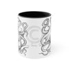 Black And White Octopus Ink On Art Accent Coffee Mug 11Oz