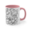 Black And White Octopus Ink On Art Accent Coffee Mug 11Oz