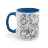 Black And White Octopus Ink On Art Accent Coffee Mug 11Oz