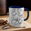 Black And White Octopus Ink On Art Accent Coffee Mug 11Oz