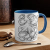 Black And White Octopus Ink On Art Accent Coffee Mug 11Oz