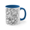 Black And White Octopus Ink On Art Accent Coffee Mug 11Oz