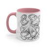 Black And White Octopus Ink On Art Accent Coffee Mug 11Oz