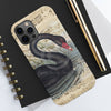 Black Swan Music Vintage Art Case Mate Tough Phone Cases