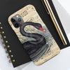 Black Swan Music Vintage Art Case Mate Tough Phone Cases