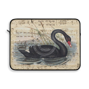 Black Swan Music Vintage Art Laptop Sleeve 15