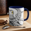 Black White Kraken Tentacles Octopus On Art Accent Coffee Mug 11Oz