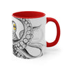 Black White Kraken Tentacles Octopus On Art Accent Coffee Mug 11Oz