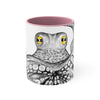 Black White Kraken Tentacles Octopus On Art Accent Coffee Mug 11Oz Pink /