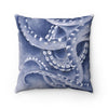 Blue Brushed Tentacles Square Pillow 18 X Home Decor