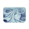 Blue Dancing Octopus Watercolor Ink Bath Mat Small 24X17 Home Decor