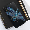 Blue Dragonfly On Black Art Case Mate Tough Phone Cases