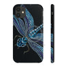 Blue Dragonfly On Black Art Case Mate Tough Phone Cases Iphone 11