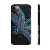 Blue Dragonfly On Black Art Case Mate Tough Phone Cases Iphone 11 Pro Max