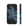 Blue Dragonfly On Black Art Case Mate Tough Phone Cases Iphone 12 Mini