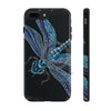 Blue Dragonfly On Black Art Case Mate Tough Phone Cases Iphone 7 Plus 8