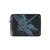 Blue Dragonfly On Black Art Laptop Sleeve 12
