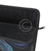 Blue Dragonfly On Black Art Laptop Sleeve