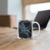 Blue Dragonfly On Black Art Mug 11Oz