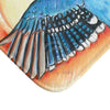 Blue Jay As A Phoenix Ink Art Bath Mat Home Decor