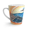 Blue Jay As A Phoenix Ink Art Latte Mug Mug