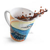 Blue Jay As A Phoenix Ink Art Latte Mug Mug