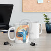 Blue Jay As A Phoenix Ink Art Mug 11Oz